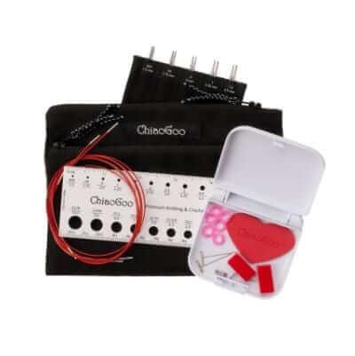 Kit ChiaoGoo Twist MINI Red Lace 5'' (13 cm) - Les Laines Biscotte Yarns