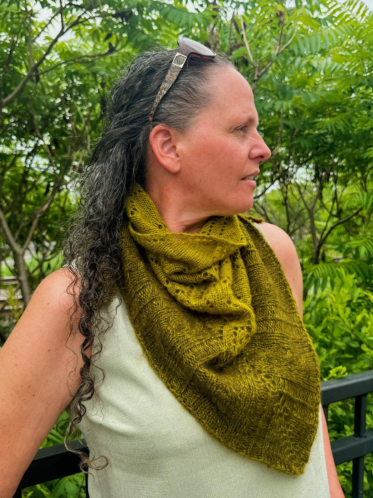 Luxury Cashmere Shawl | Knitting pattern and knitting kits - Biscotte Yarns