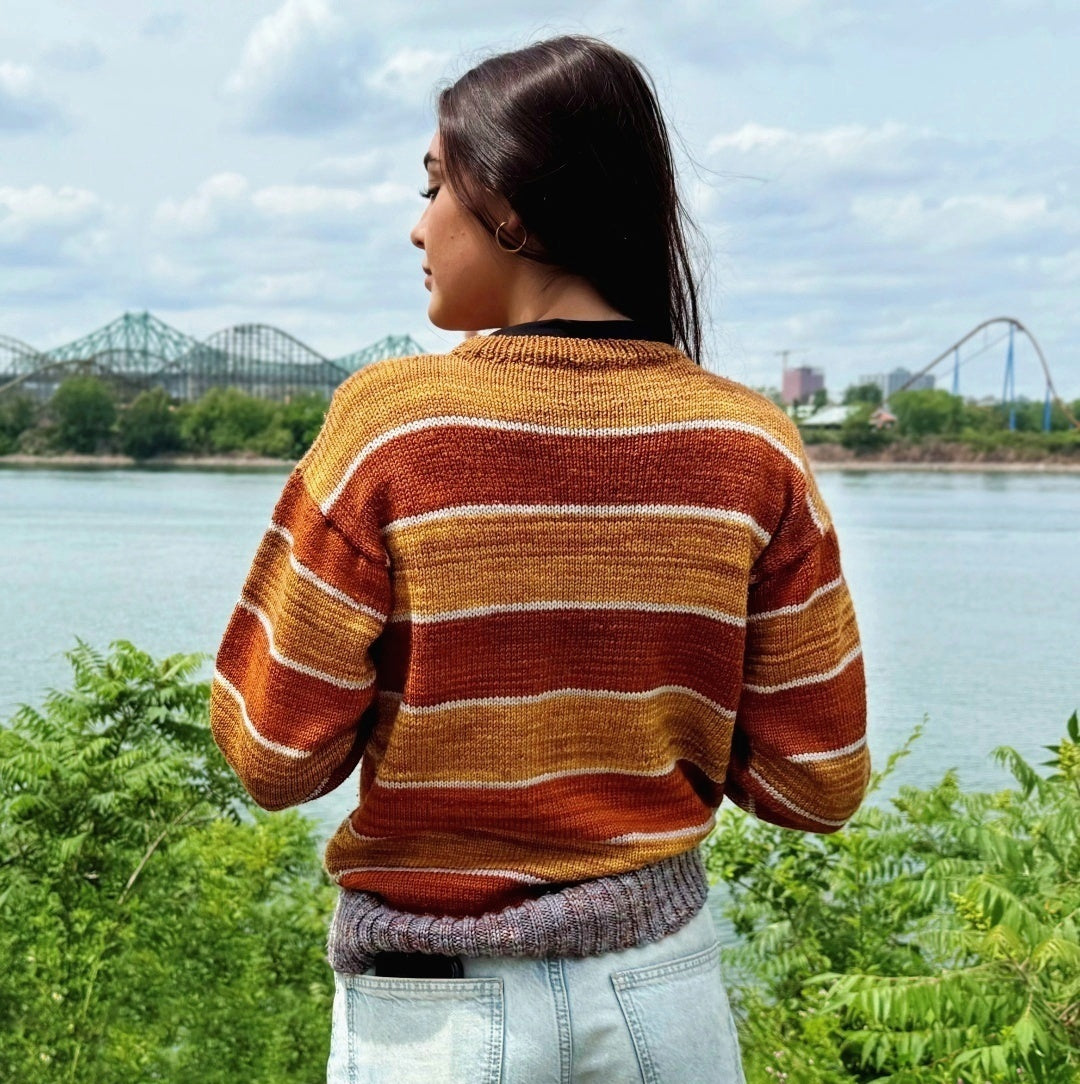 Iconic Leaf Sweater | Free Knitting pattern and Optional kits