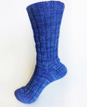 Socks and mittens pattern Blueberry Coulis - Biscotte Yarns