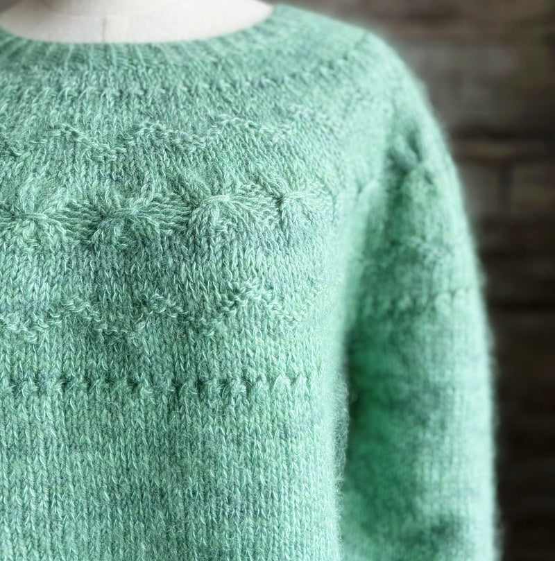 Pretty Ribbons Pullover | Knitting Pattern and Optional Kits