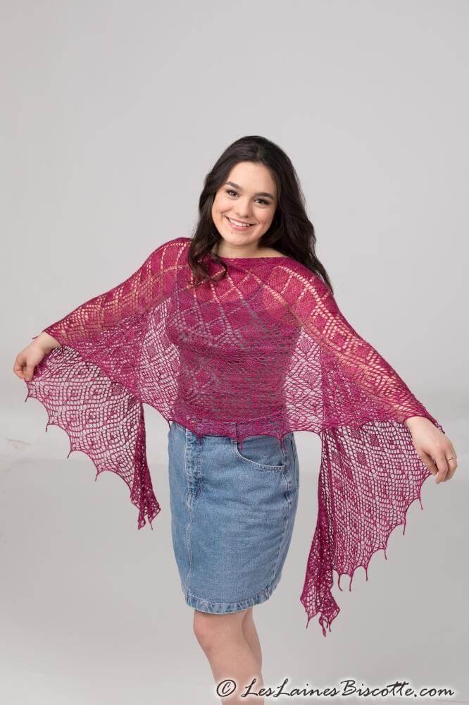 Crystallace Shawl | Knitting Pattern and Optional Kit