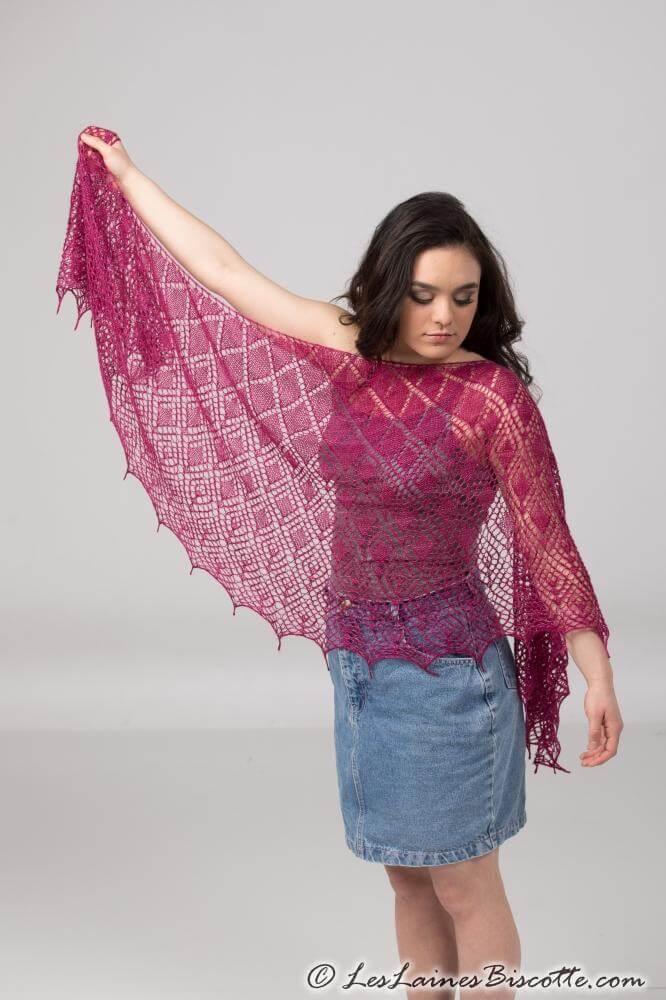 Crystallace Shawl | Knitting Pattern and Optional Kit