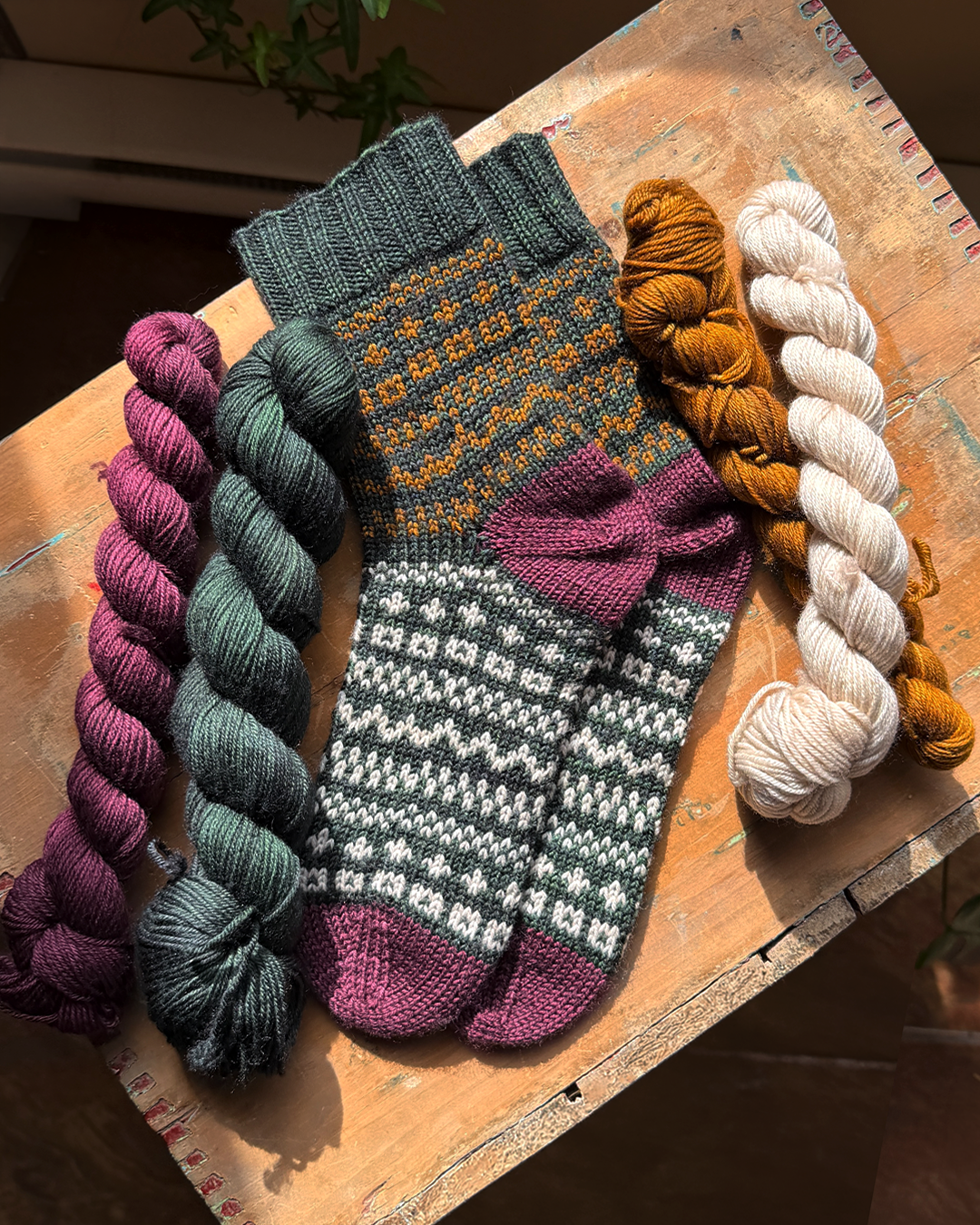 Scribbler Socks | Knitting pattern and Optional kit