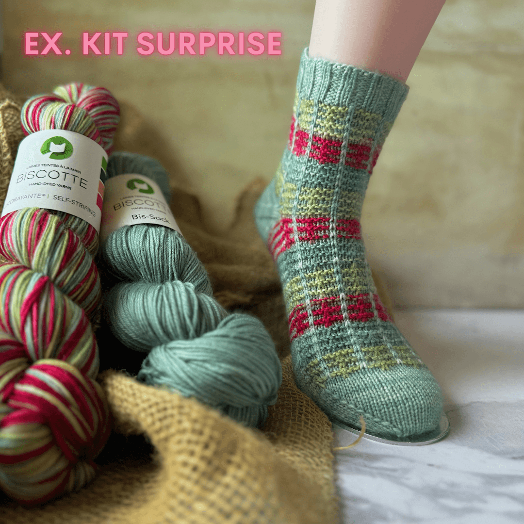 Trestle Socks | Knitting pattern and knitting kits - Biscotte Yarns