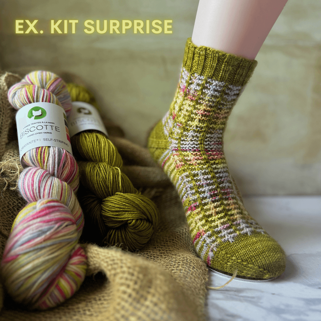 Trestle Socks | Knitting pattern and knitting kits - Biscotte Yarns