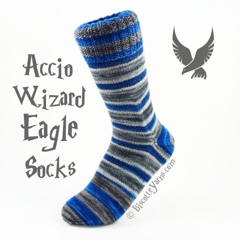 ACCIO WIZARD SOCKS PATTERN - Biscotte Yarns