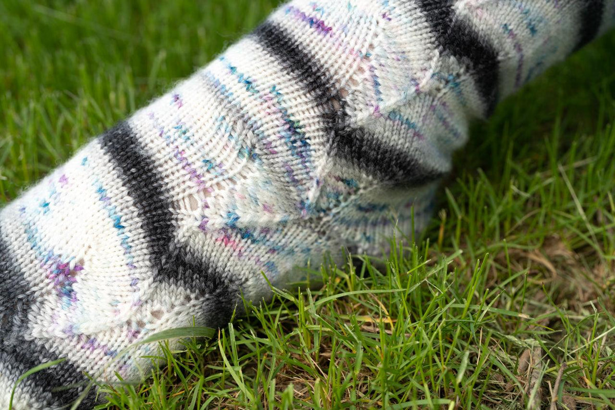 Funky Town Sock Pattern - Biscotte Yarns