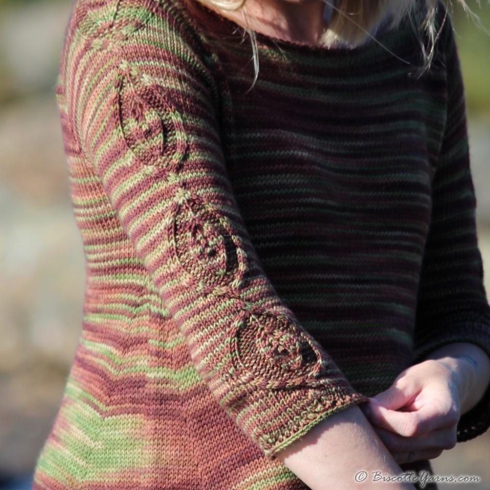 Grounded - free sweater pattern - Biscotte Yarns
