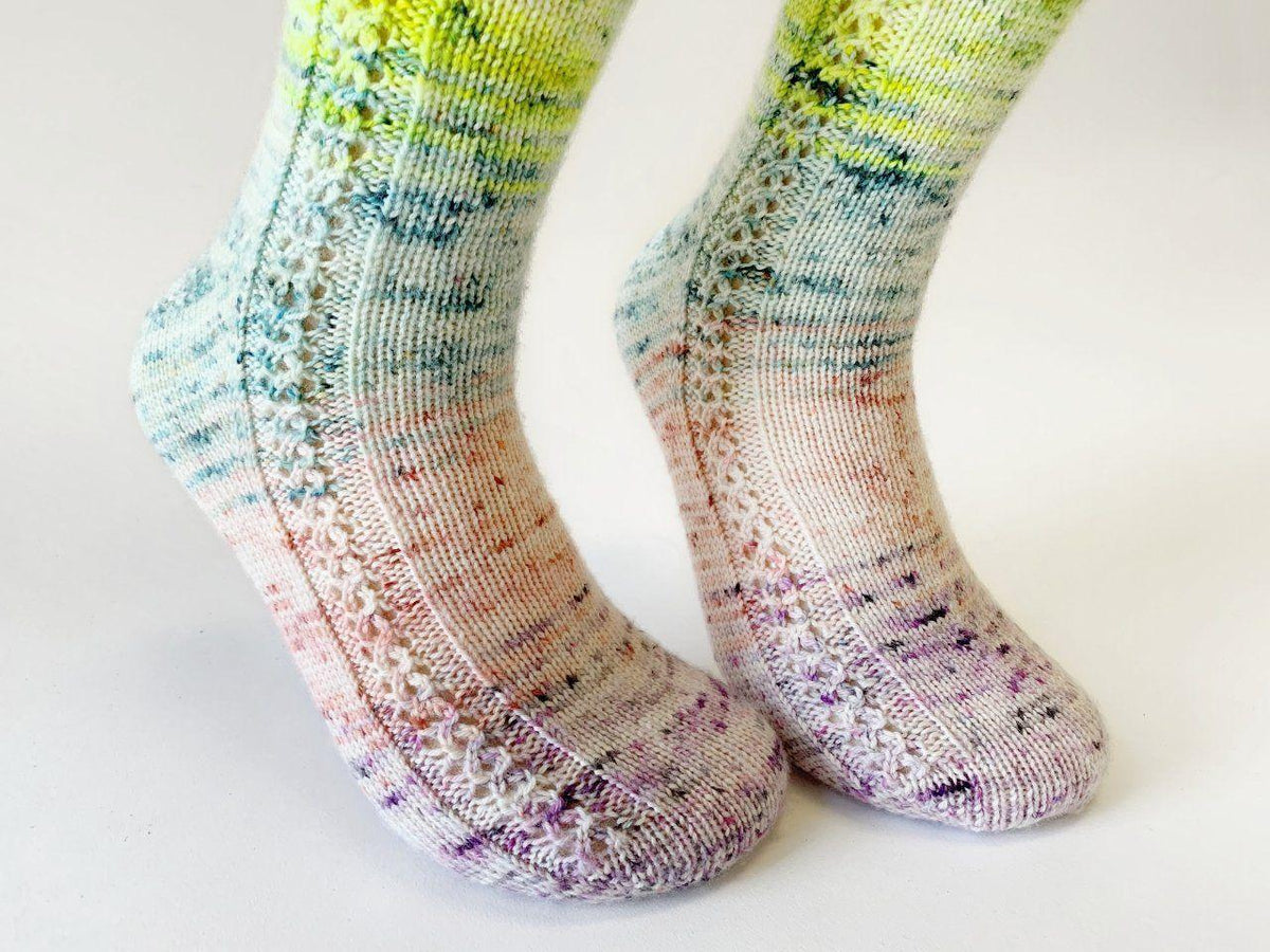 Socks pattern - Bas Fondants - Biscotte Yarns