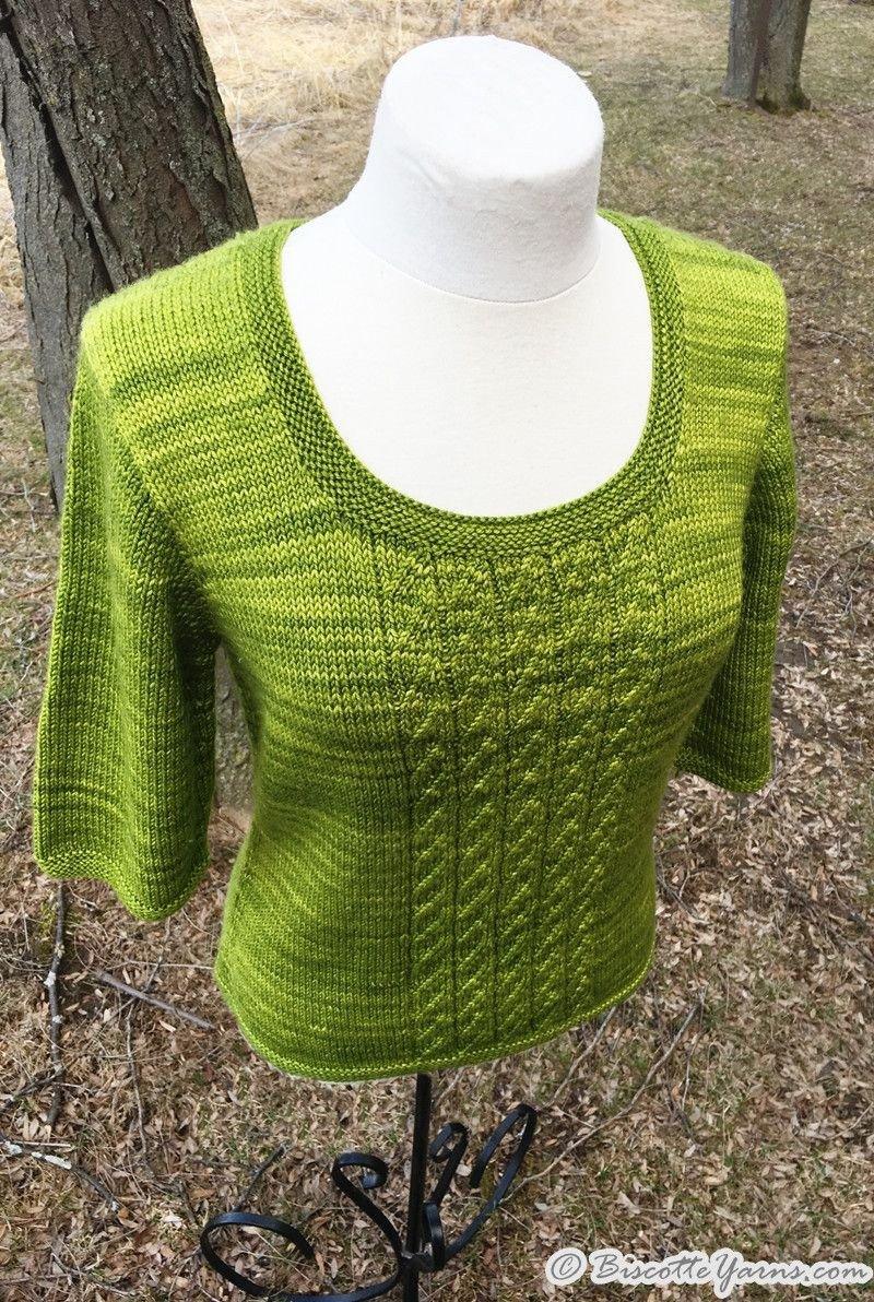 Knitting pattern ♥ Sunset Breeze sweater - Biscotte yarns