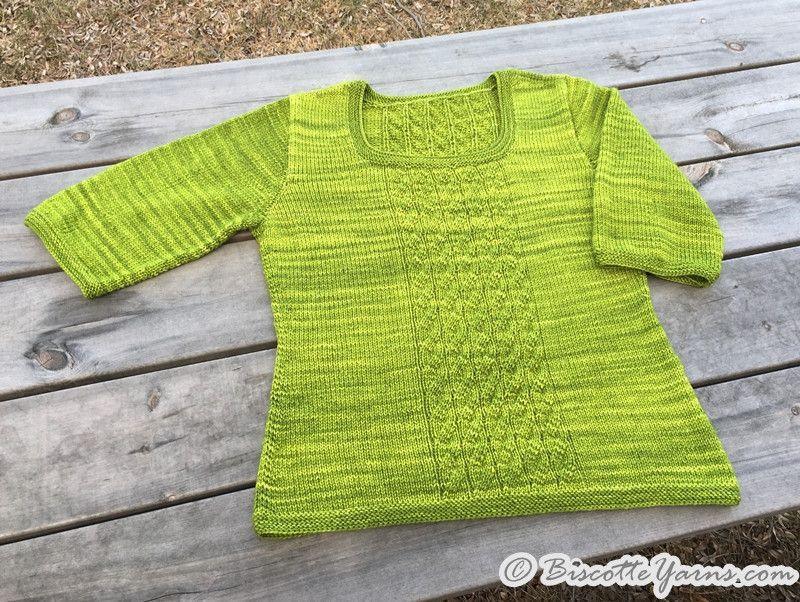 Knitting pattern ♥ Sunset Breeze sweater - Biscotte yarns