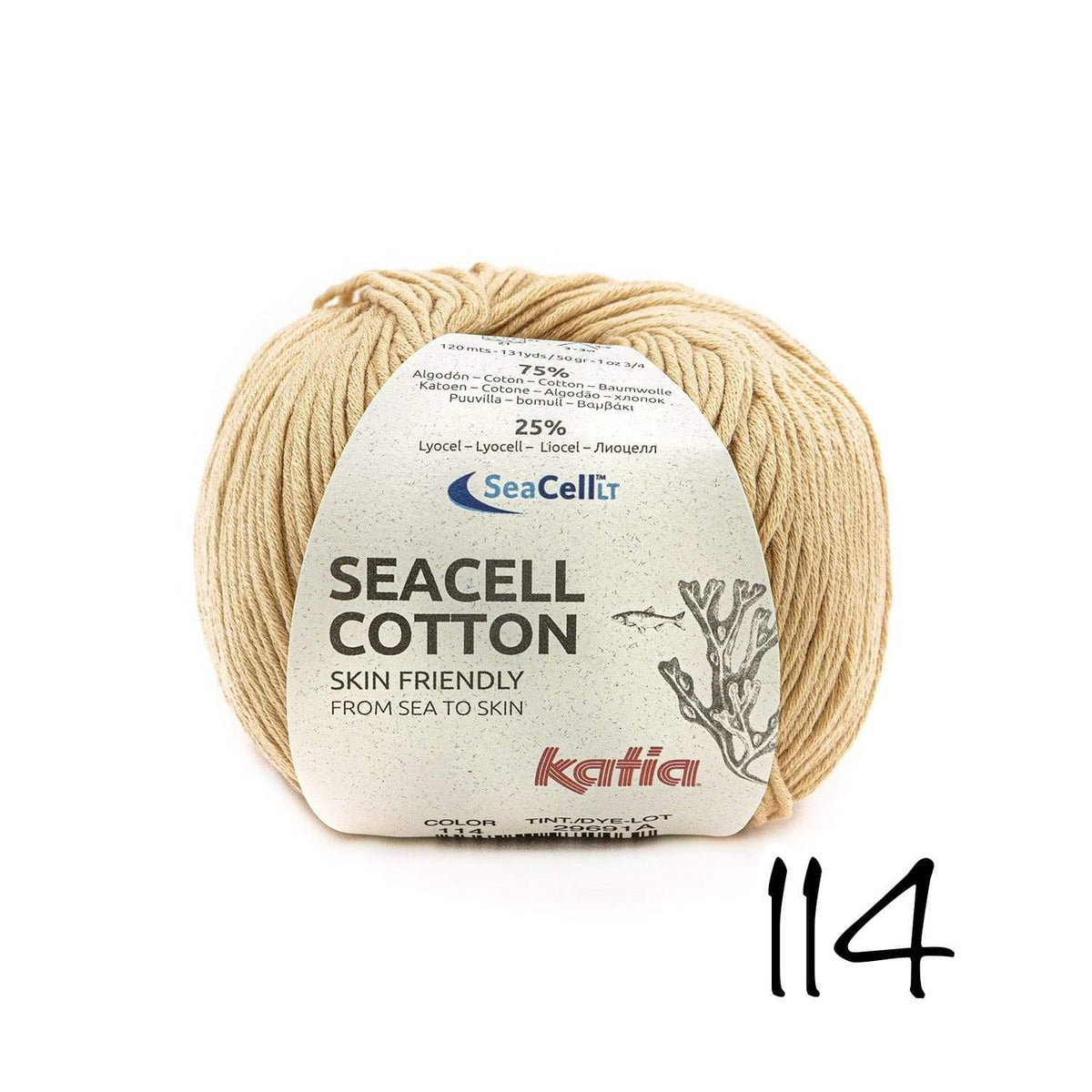 SeaCell Cotton - Katia - Biscotte Yarns