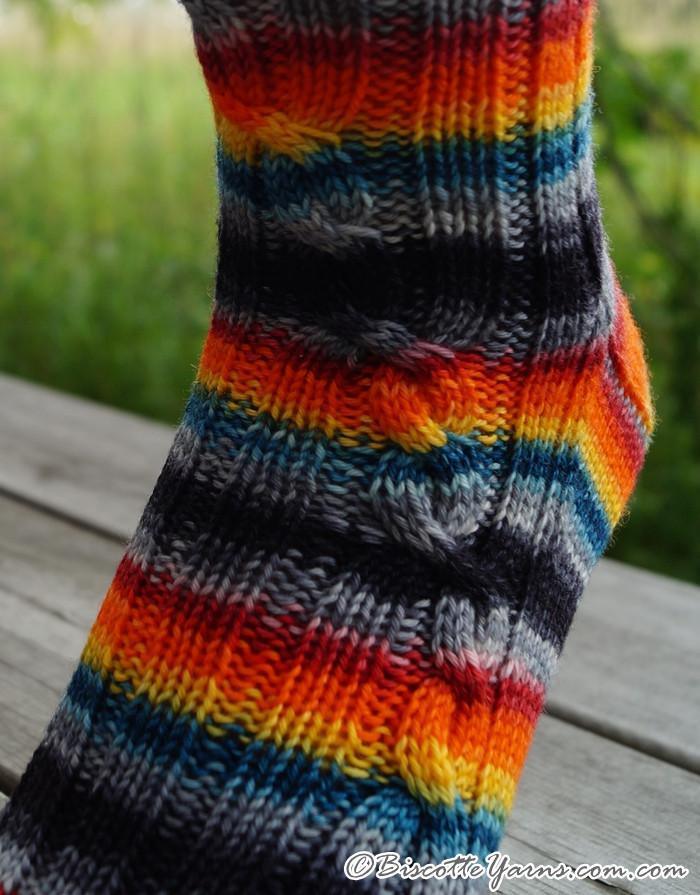 Watchtower Sock Pattern - Biscotte yarns