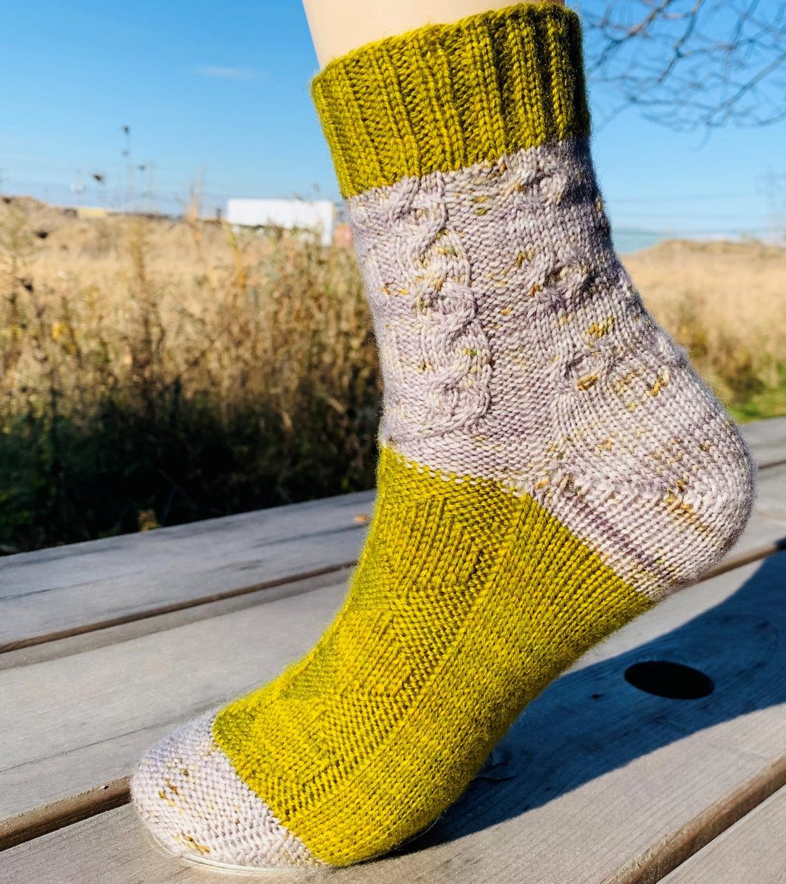 The Forester | Free Knitting Socks Pattern - Biscotte Yarns