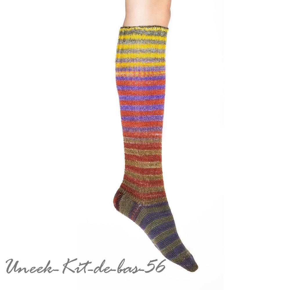 Urth Uneek - Self-Striping Matching Sock-Kit - Biscotte Yarns