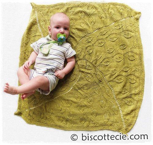 Knitting pattern Baby blanket | Beanstalk - Biscotte yarns