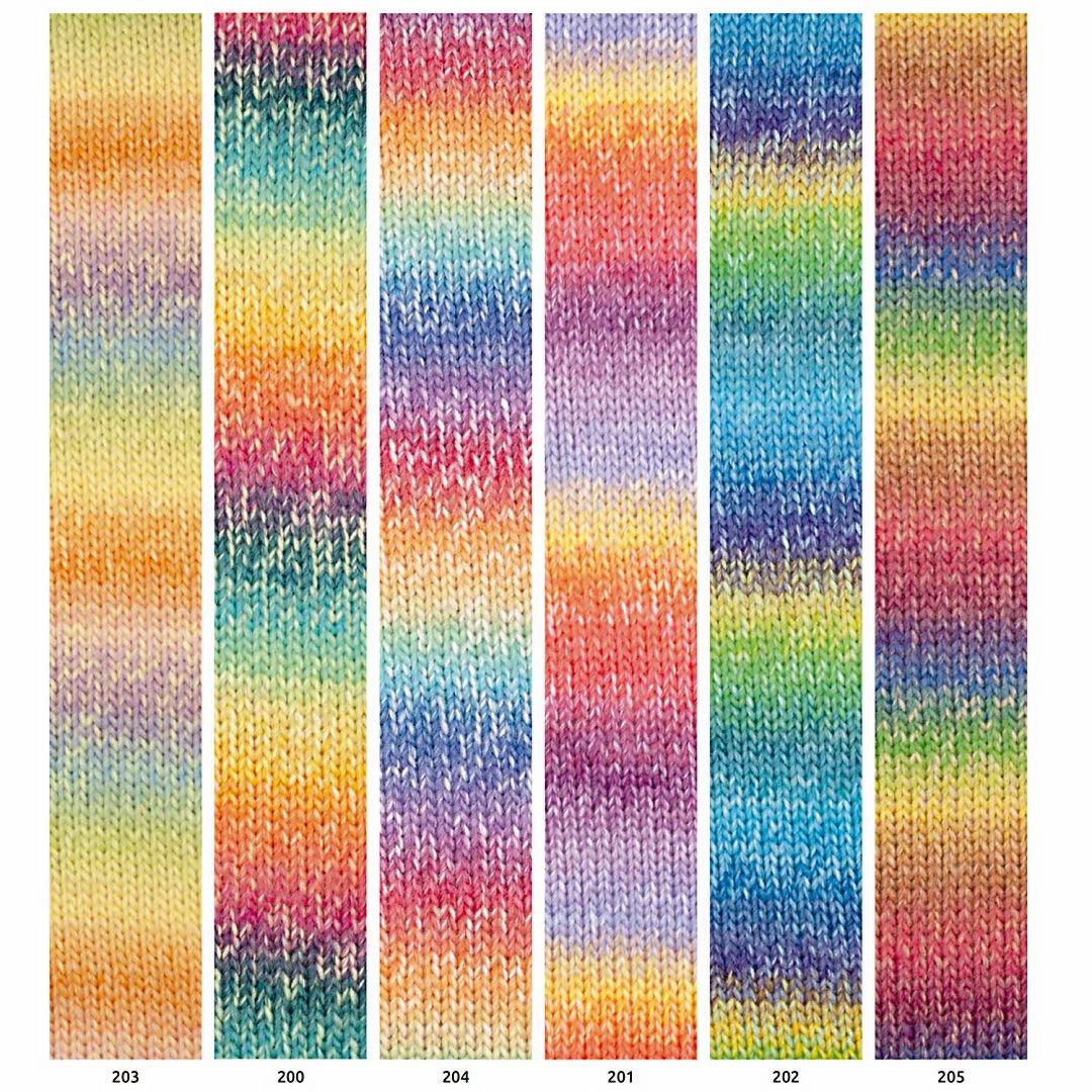 KATIA Funny Azteca 202 Kust – Kleurrijk Gemêleerd Garen