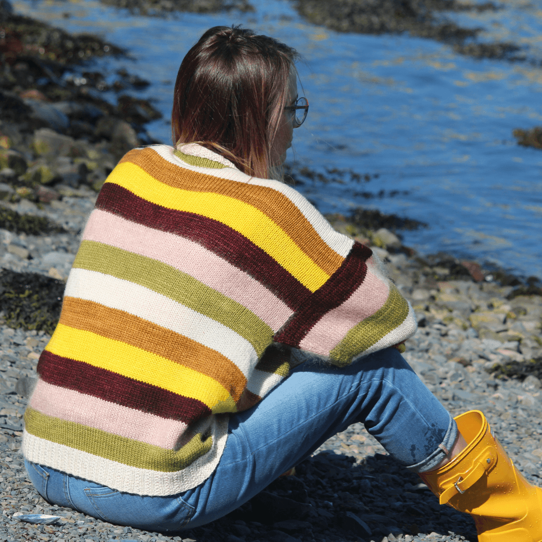 Color Your World Cardigan | Free Knitting Pattern - Biscotte Yarns