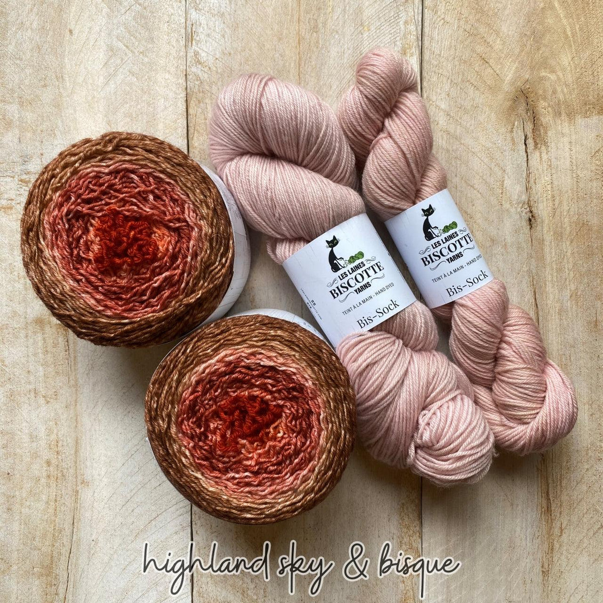 Highlands Sunset Shawl Knitting Kit - Biscotte Yarns