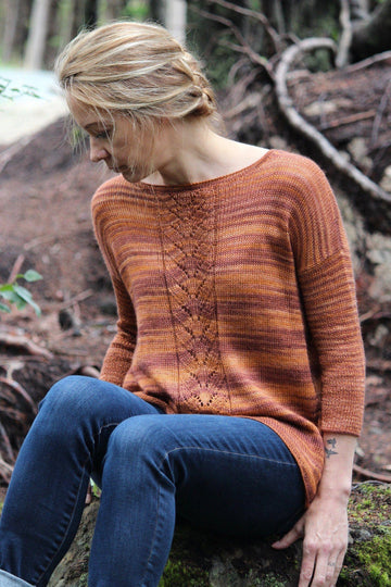 Autumn Breeze free sweater pattern - Biscotte Yarns