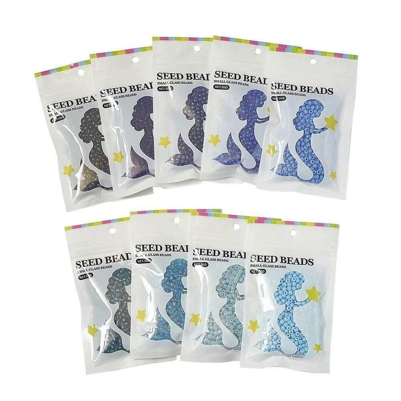 Seed beads 4mm (Mermaid packs) - Les Laines Biscotte Yarns