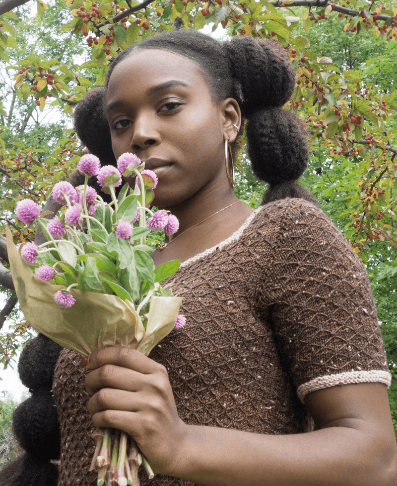 Knitting pattern ♥ Butterfly Polka Top pullover - Biscotte Yarns