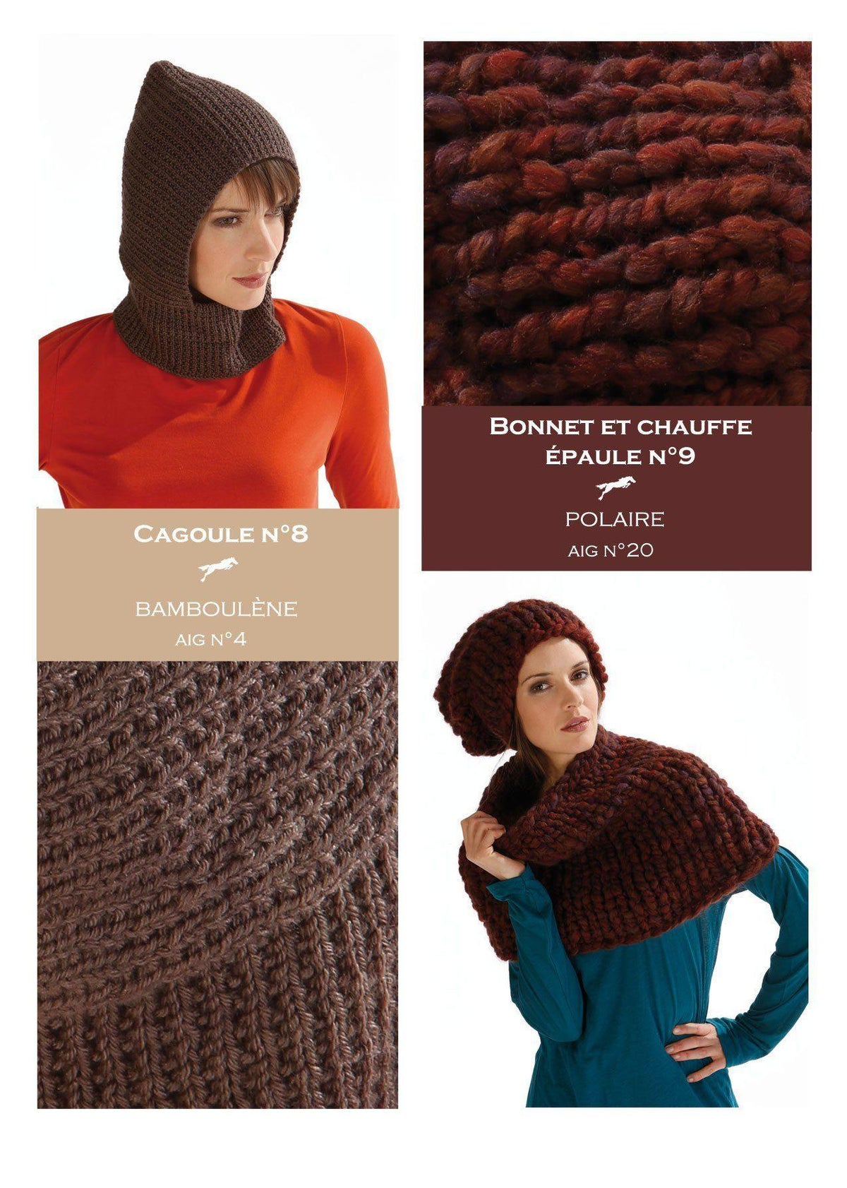 Free Cheval Blanc pattern - Cowl cat.17-08 - Biscotte Yarns