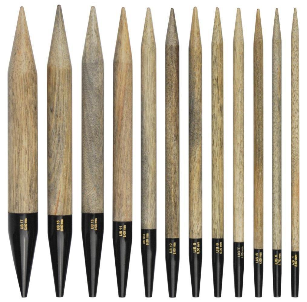 Interchangeable needles LYKKE Driftwood individual 5" - Biscotte Yarns