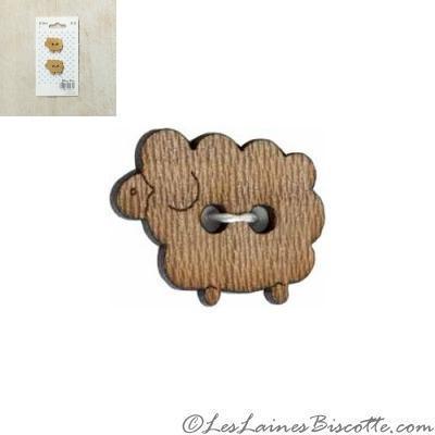 buttons fashion knitting accessories wooden sheep