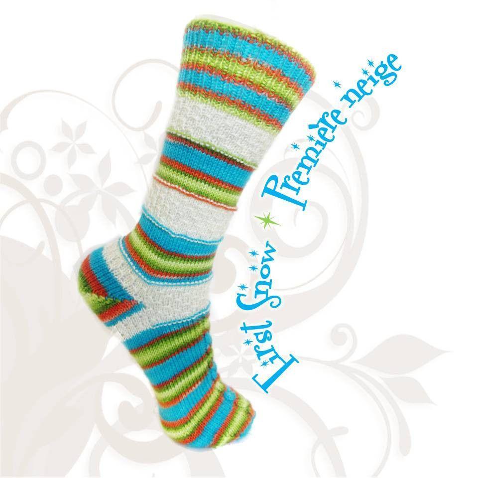 Sock pattern First Snow - Biscotte yarns