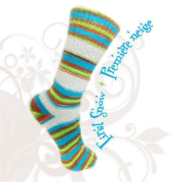Sock pattern First Snow - Biscotte yarns
