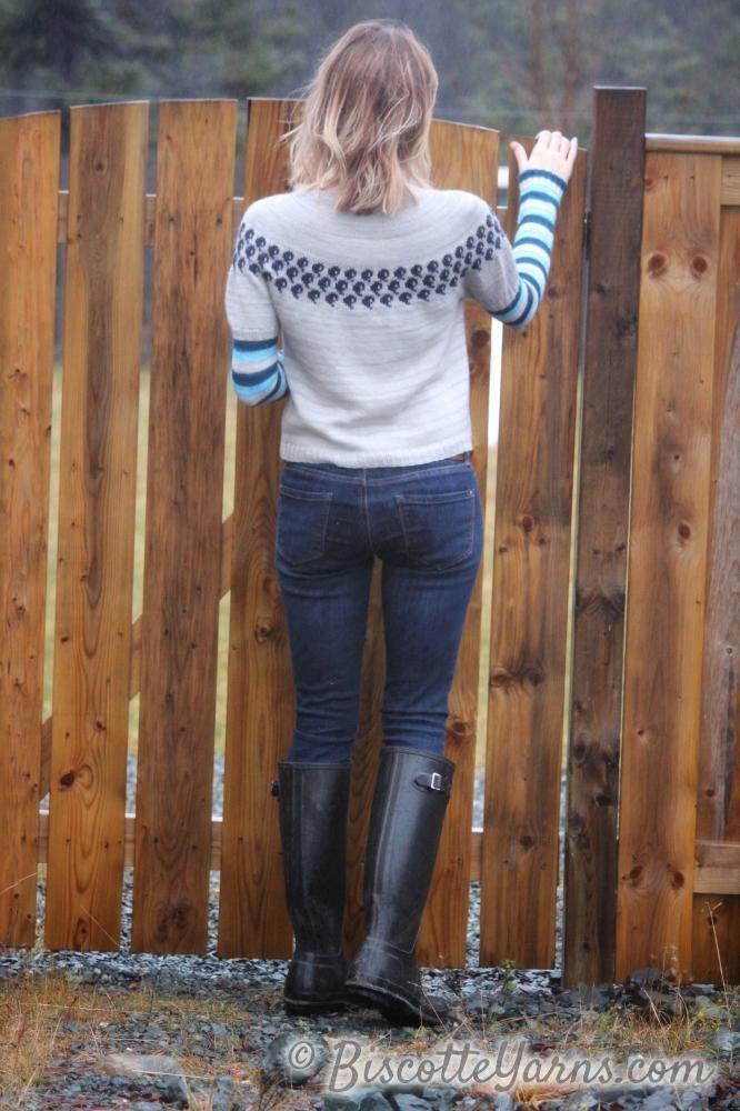 Water Logged sweater - Free Pattern - Biscotte Yarns