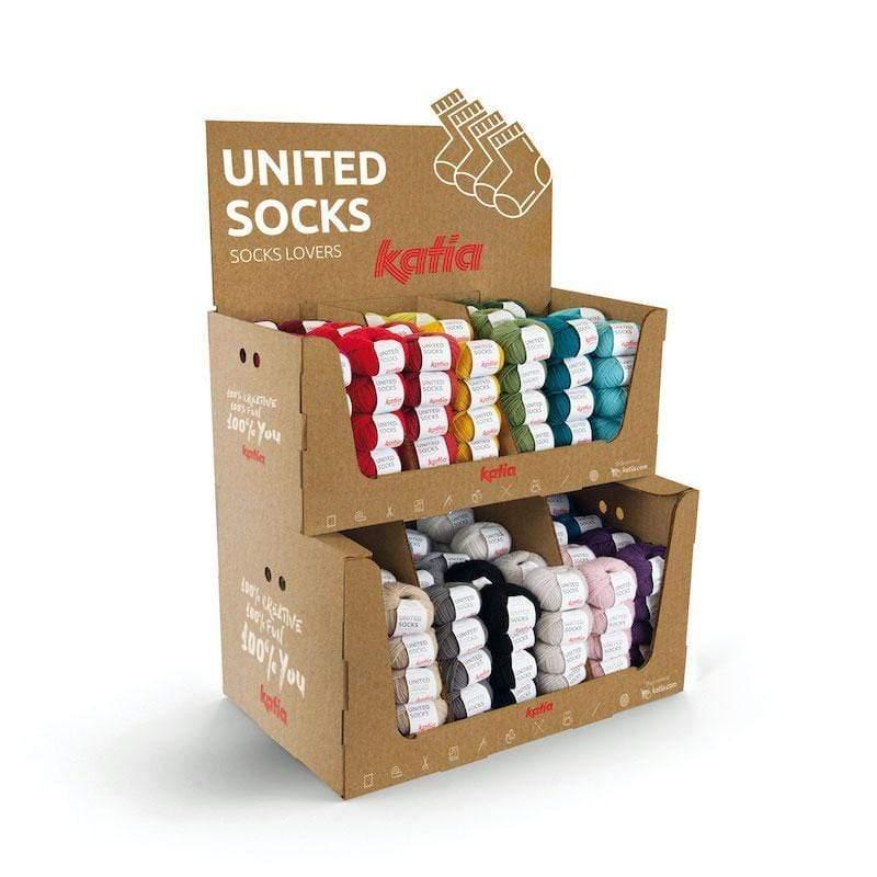 United Socks - mini sock yarn balls by Katia DISC - Biscotte Yarns