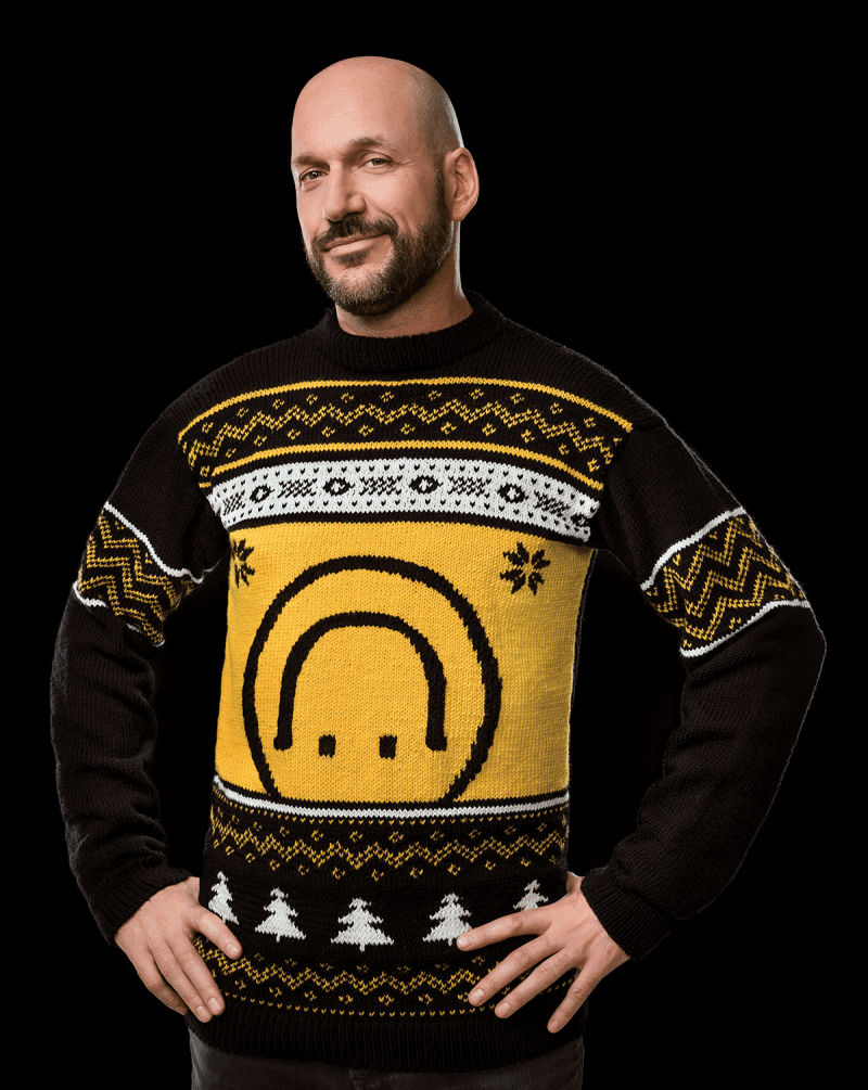 Smiley Sweater pattern for Les Beaux 4h - Martin Matte Foundation - Biscotte Yarns