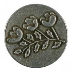 Antique style Round shank Button - Les Laines Biscotte Yarns