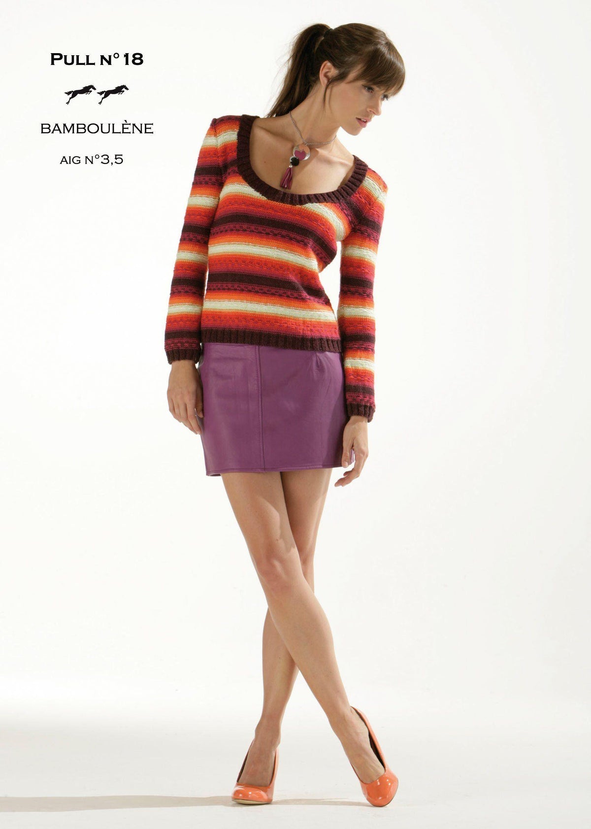 Free Cheval Blanc pattern - Women's sweater cat.14-18 - Biscotte Yarns