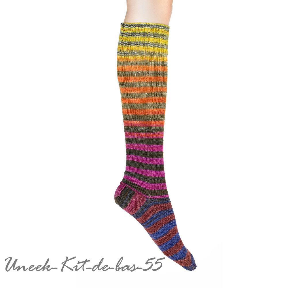 Urth Uneek - Self-Striping Matching Sock-Kit - Biscotte Yarns