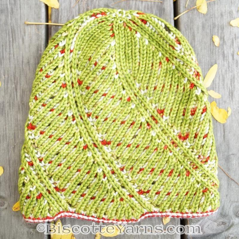 Hat Knitting Pattern | Spiral Brioche Hat - Biscotte Yarns