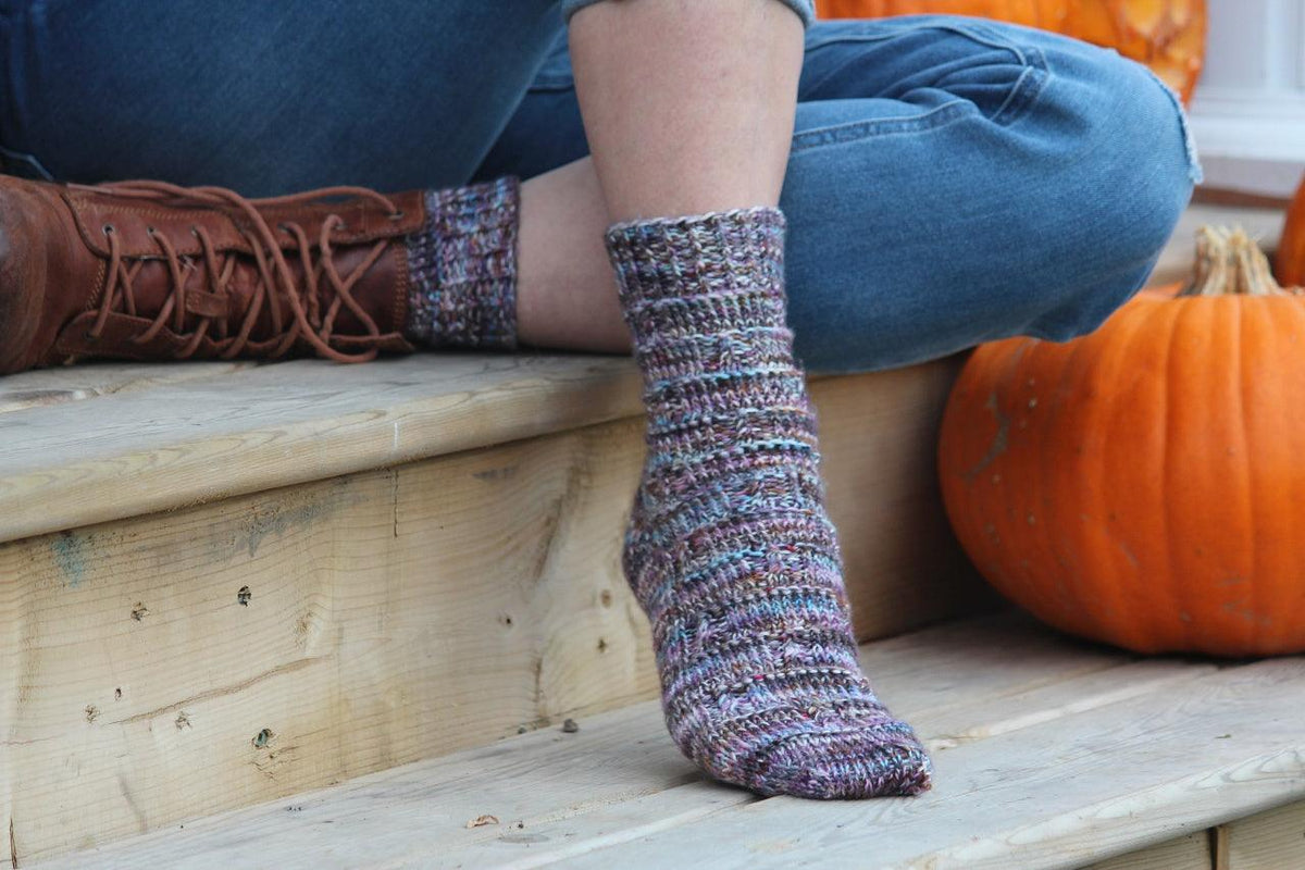 Marly Texture - Free Sock Pattern - Biscotte Yarns