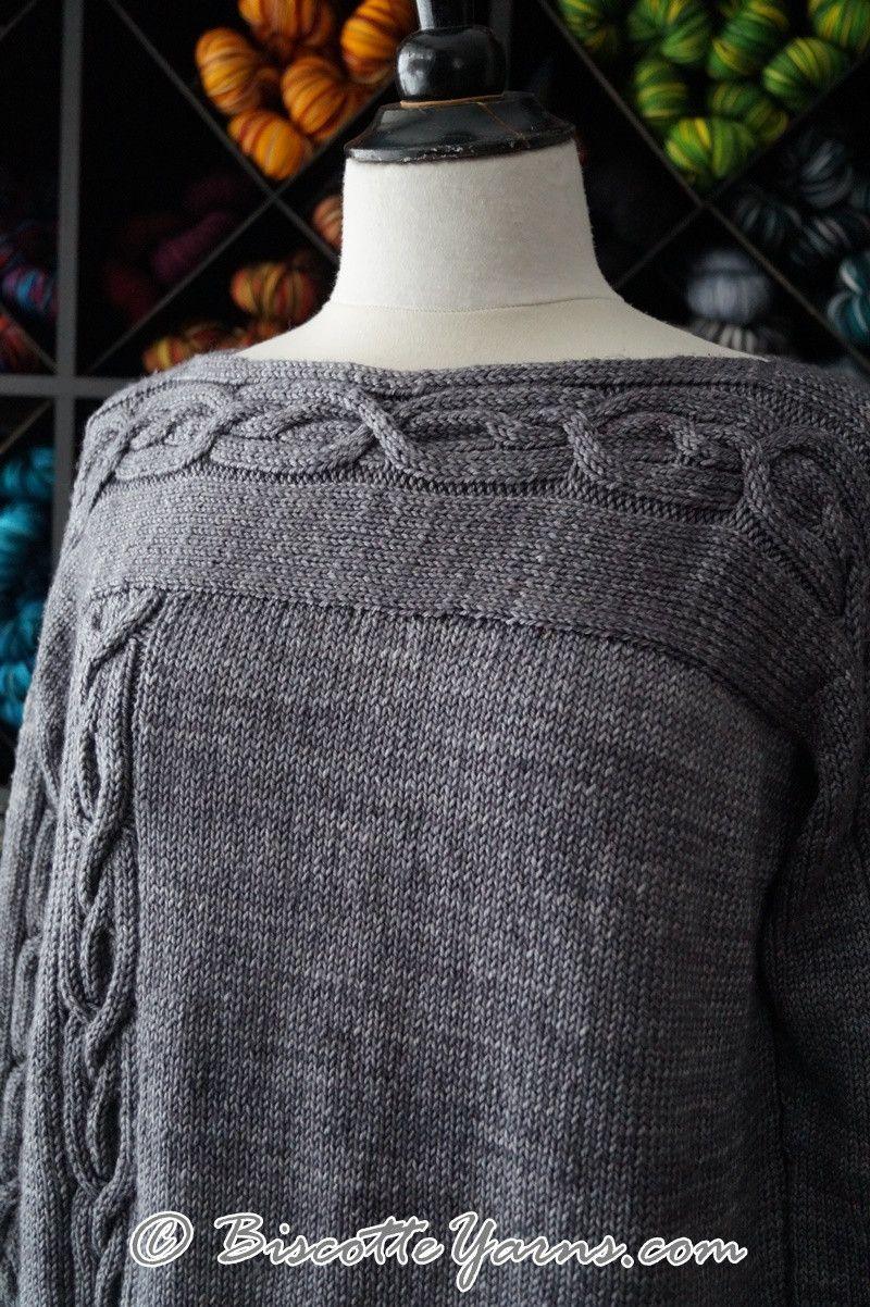 Knitting pattern ♥ Belle Lurette sweater - Biscotte yarns