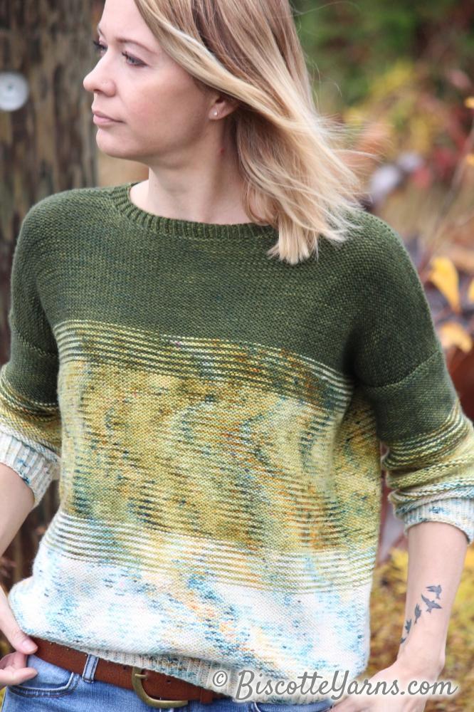 Twist of Fade | Free pullover Pattern - Biscotte Yarns