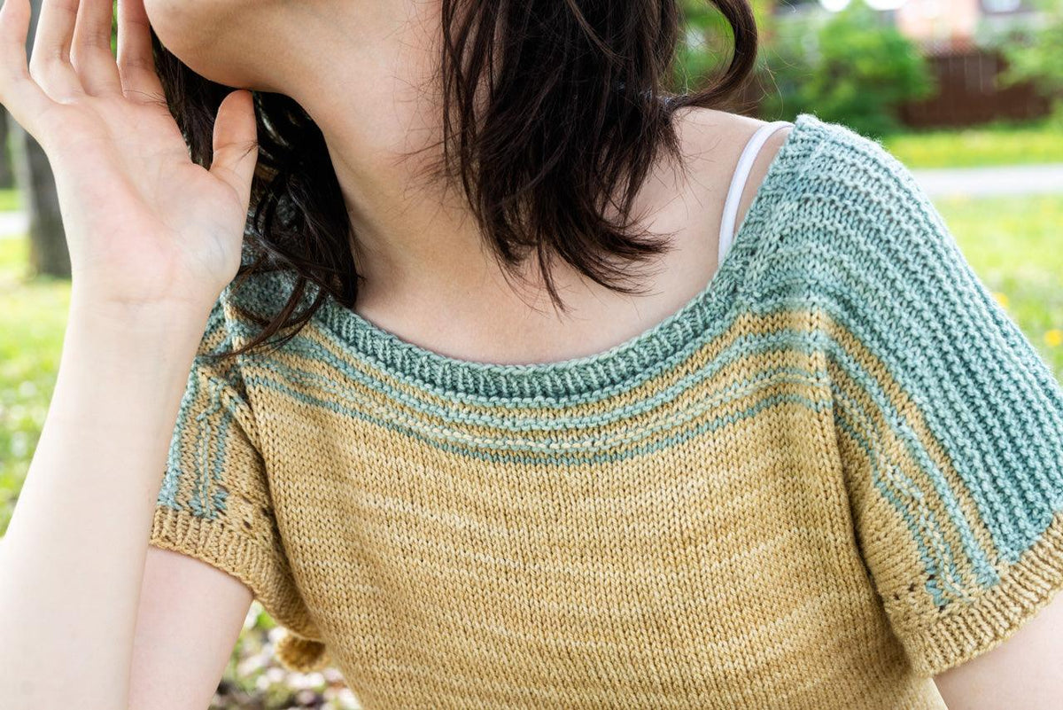 Quebec Cool Tee | Knitting Pattern - Biscotte Yarns