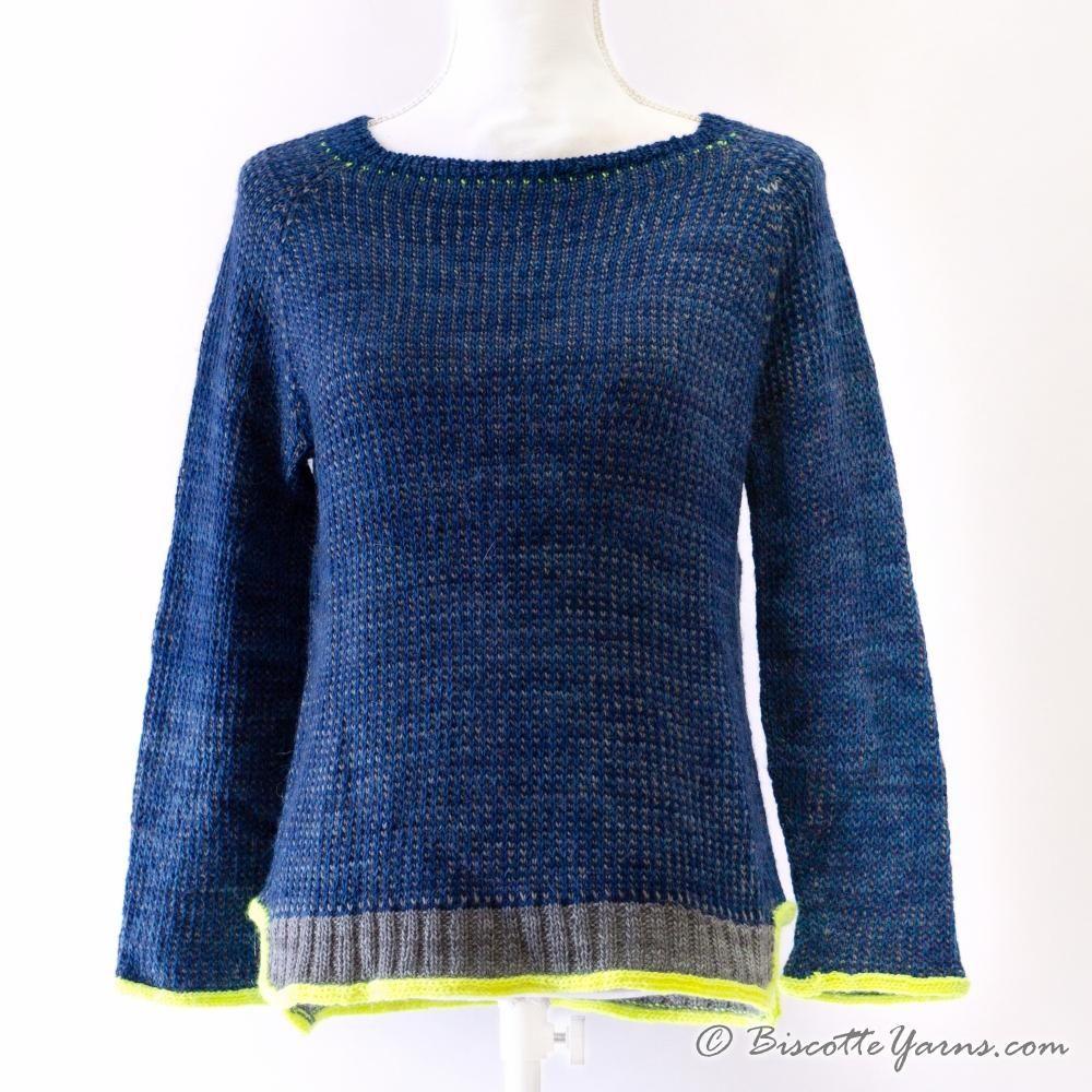 Kitt sweater pattern - Biscotte Yarns