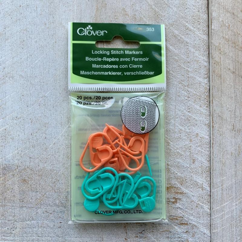 CLOVER Openable stitch markers 353 - Biscotte Yarns