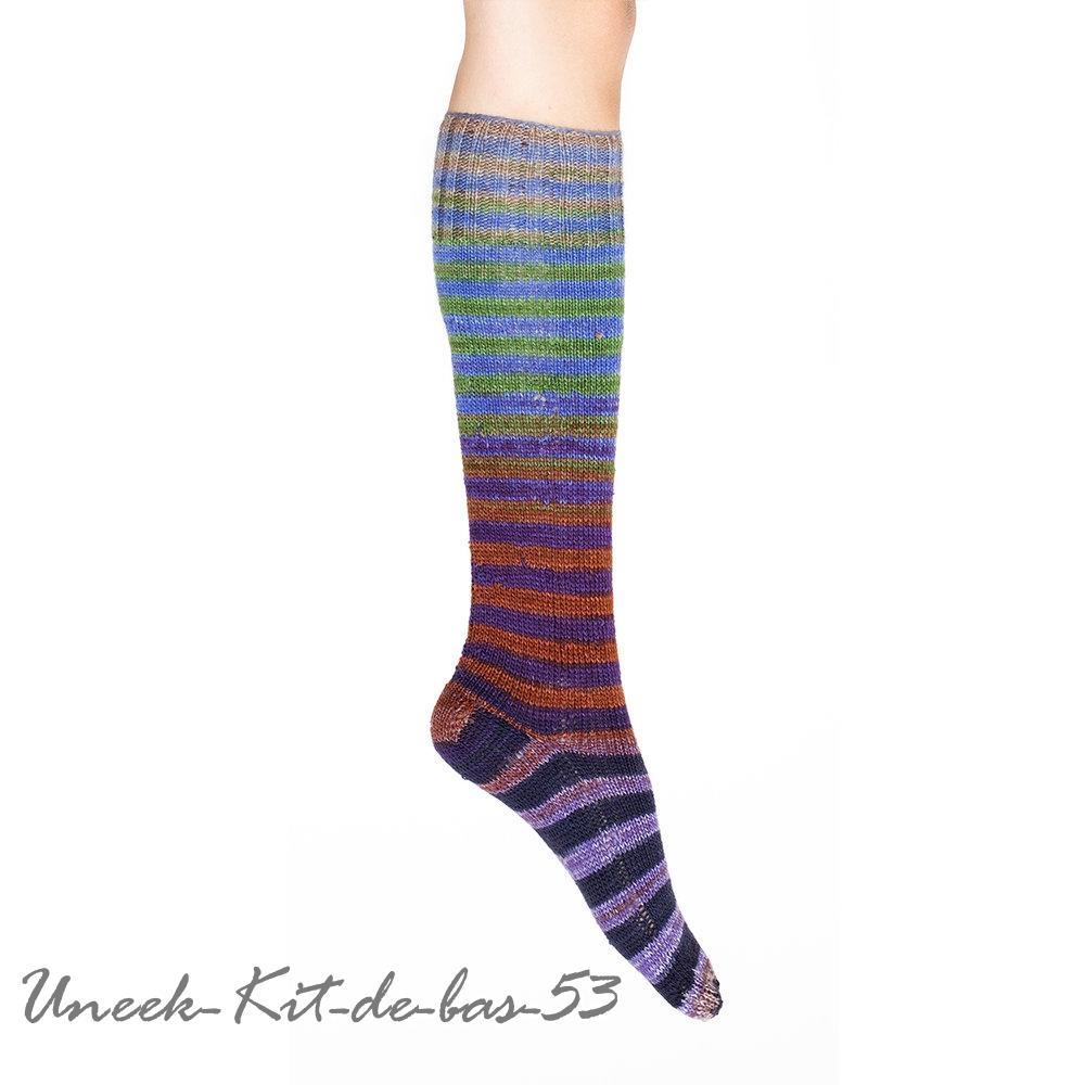 Urth Uneek - Self-Striping Matching Sock-Kit - Biscotte Yarns