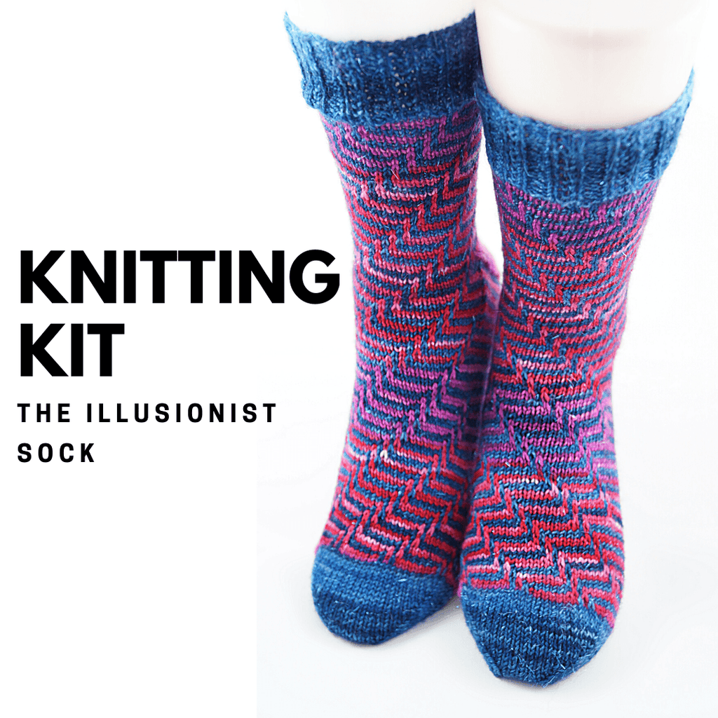 The Illusionist Sock | Knitting Kit - Biscotte Yarns