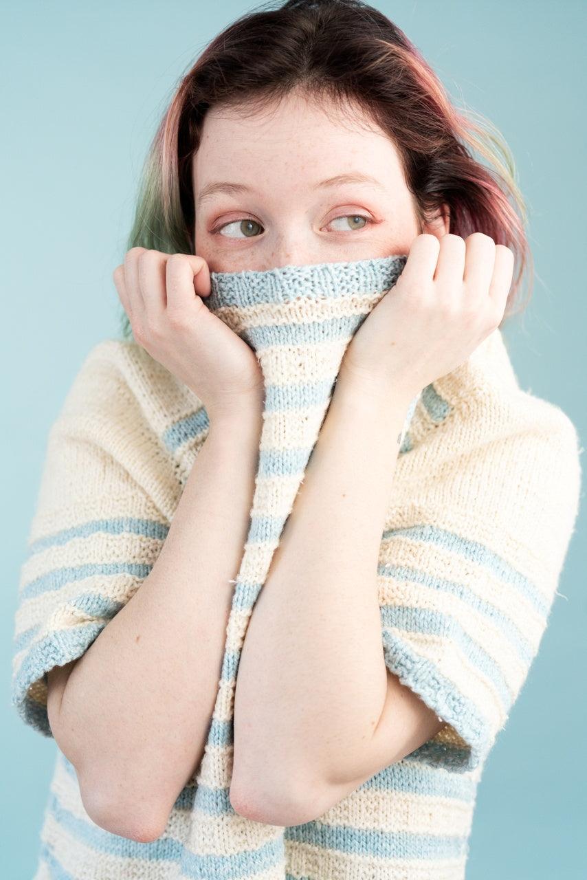 Blue Ribbon | Knitting Pattern - Biscotte Yarns