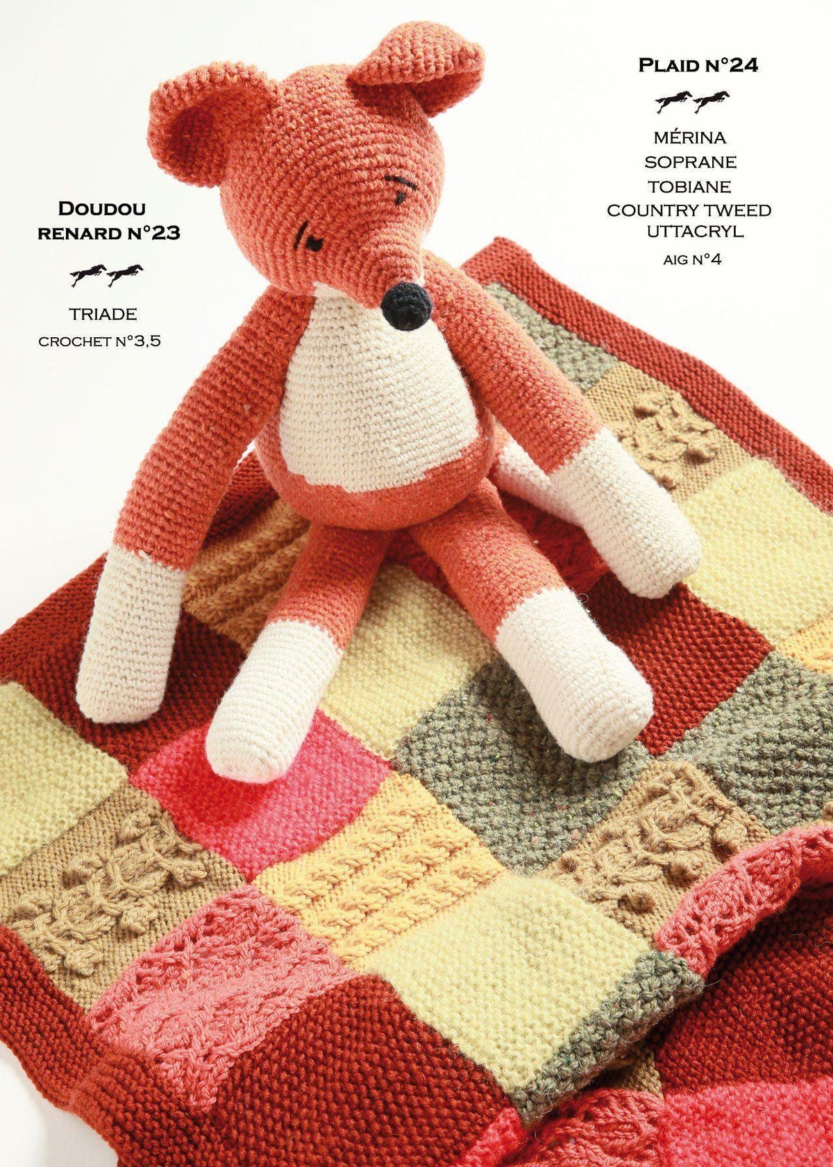 Free Cheval Blanc pattern - Fox cat.21-23 - Biscotte Yarns