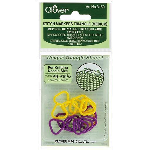 CLOVER Triangular stitch markers 3148 - 3149 - 3150 - Biscotte Yarns